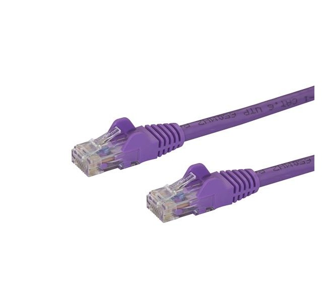N6PATCH1PL 1 ft. Cat6 Ethernet Patch Cable with Snagless, Purple