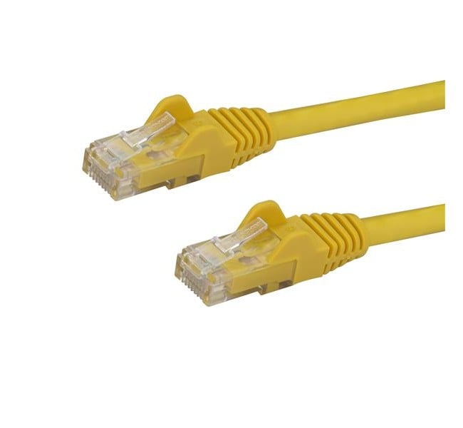 6 in. Cat6 Ethernet Patch Cable with Snagless, Yellow