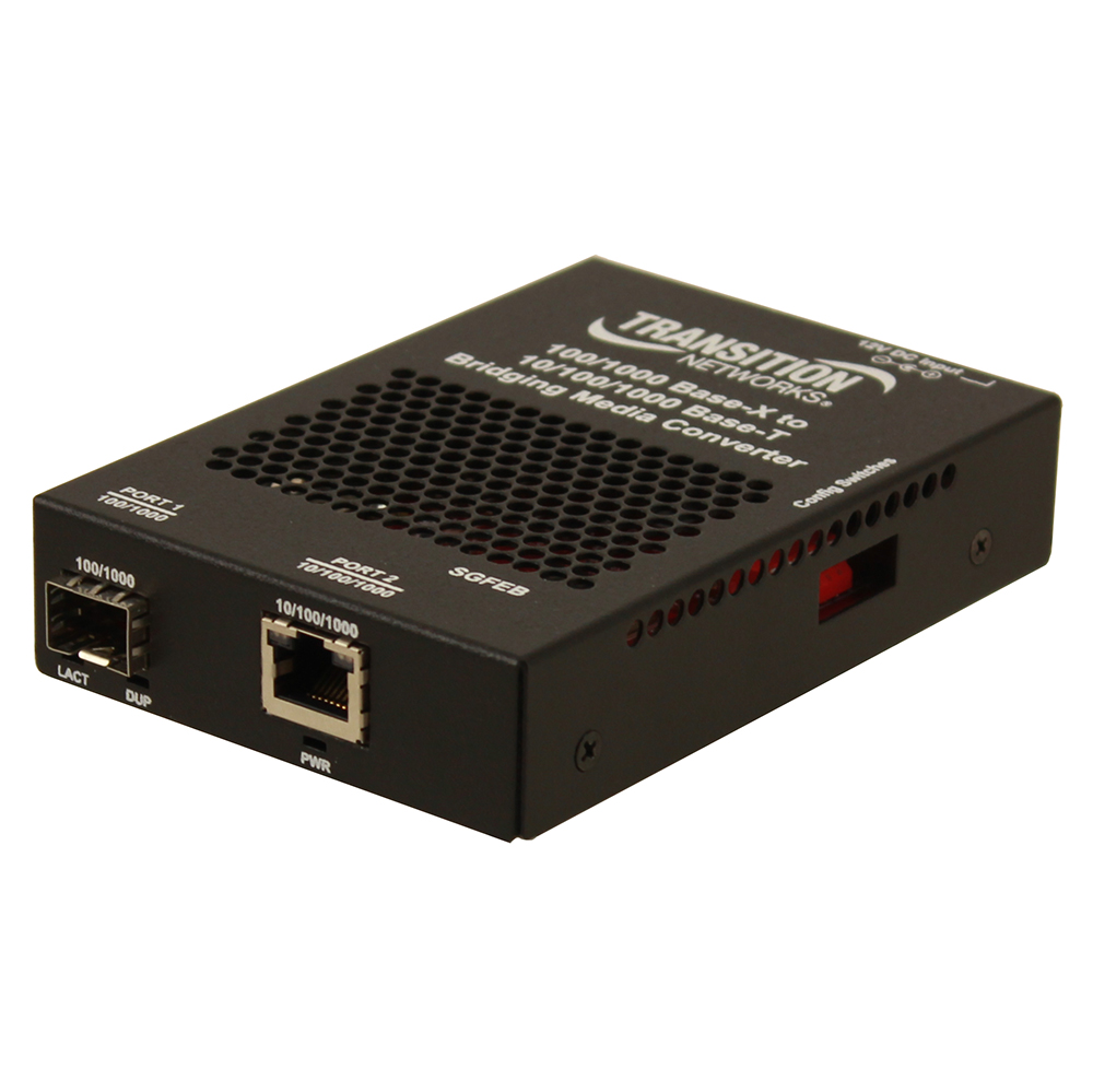 Stand-alone Gigabit Ethernet Media and Rate Converter