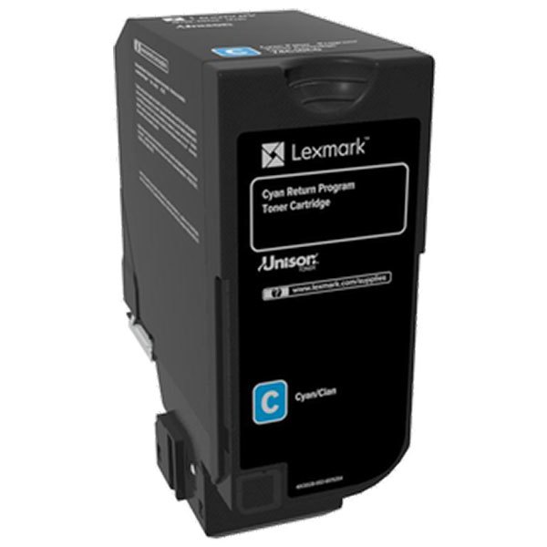 Lexmark 74C00CG Laser Original Toner Cartridge for CS72X, Cyan -  Lexmark International Inc