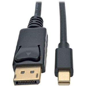 10 ft. 60Hz Mini DisplayPort to DisplayPort 1.2 Adapter Cable, Black