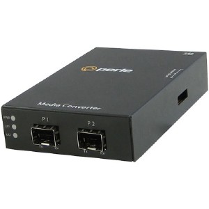 5060574 S-4GPT-DSFP 220-110V Protocol Transparent Stand-Alone Media Converter with Dual SFP Slots