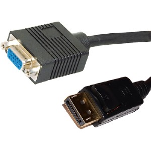 Picture of 4XEM 4XDPMVGAFA10 10 in. Displayport Male to VGA Adapter