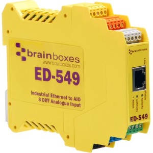 Ethernet to Analogue 8 Inputs - 1 x Network
