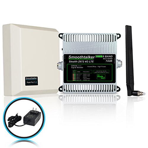 Picture of Smoothtalker BBUZ672GBP Z6 72dB 4G LTE High Power 6 Band Cellular Signal Booster Kit