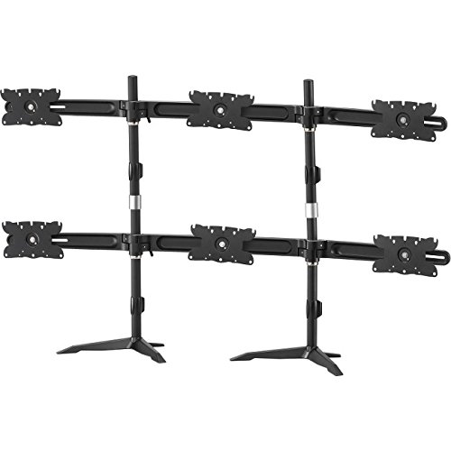 32 in. Heavy Duty 6 Monitor Desk