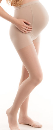 Picture of Gabrialla G H-260 P ND 20-22 mmHg Compression Maternity Pantyhose&#44; Nude - Petite