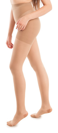 Picture of Ita-Med I H-150 P B 20-22 mmHg Compression Sheer Pantyhose, Beige - Petite