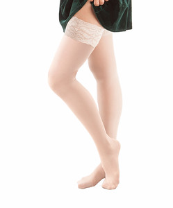 Picture of Gabrialla G H-80 S ND 23-30 mmHg Compression Sheer Thigh Highs&#44; Nude - Small
