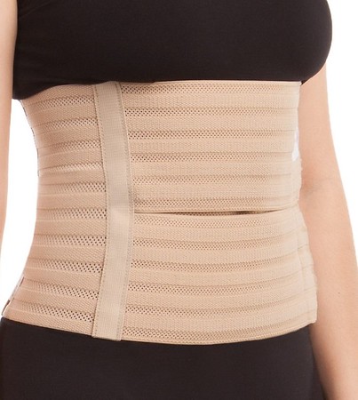 Picture of Gabrialla G AB-309 W XL B 9 in. Breathable Abdominal Support Binder, Beige - Extra Large