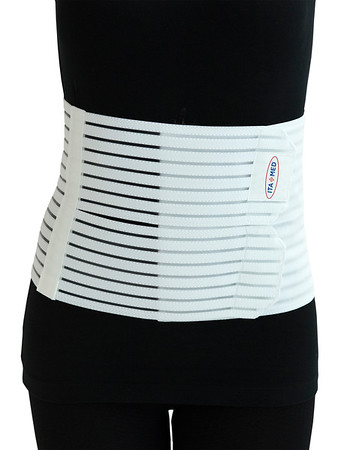 Picture of Gabrialla G AB-208 W S W 8 in. Breathable Abdominal Light Support Binder, White - Small