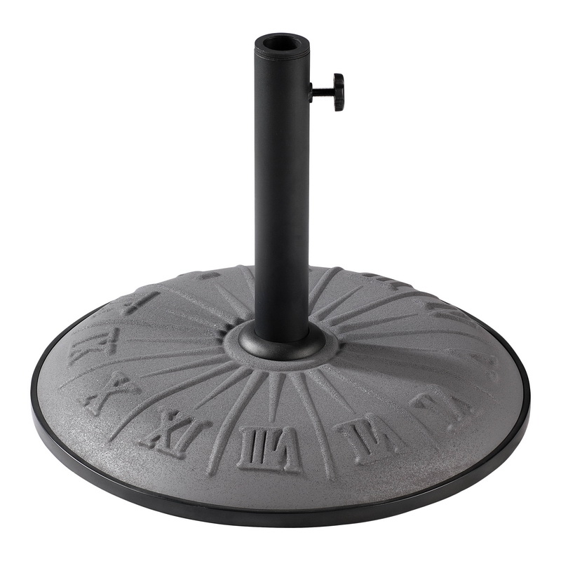 Picture of International Caravan 23900AR-15-GY Resin Compound Roman Numeral Umbrella Stand, Grey