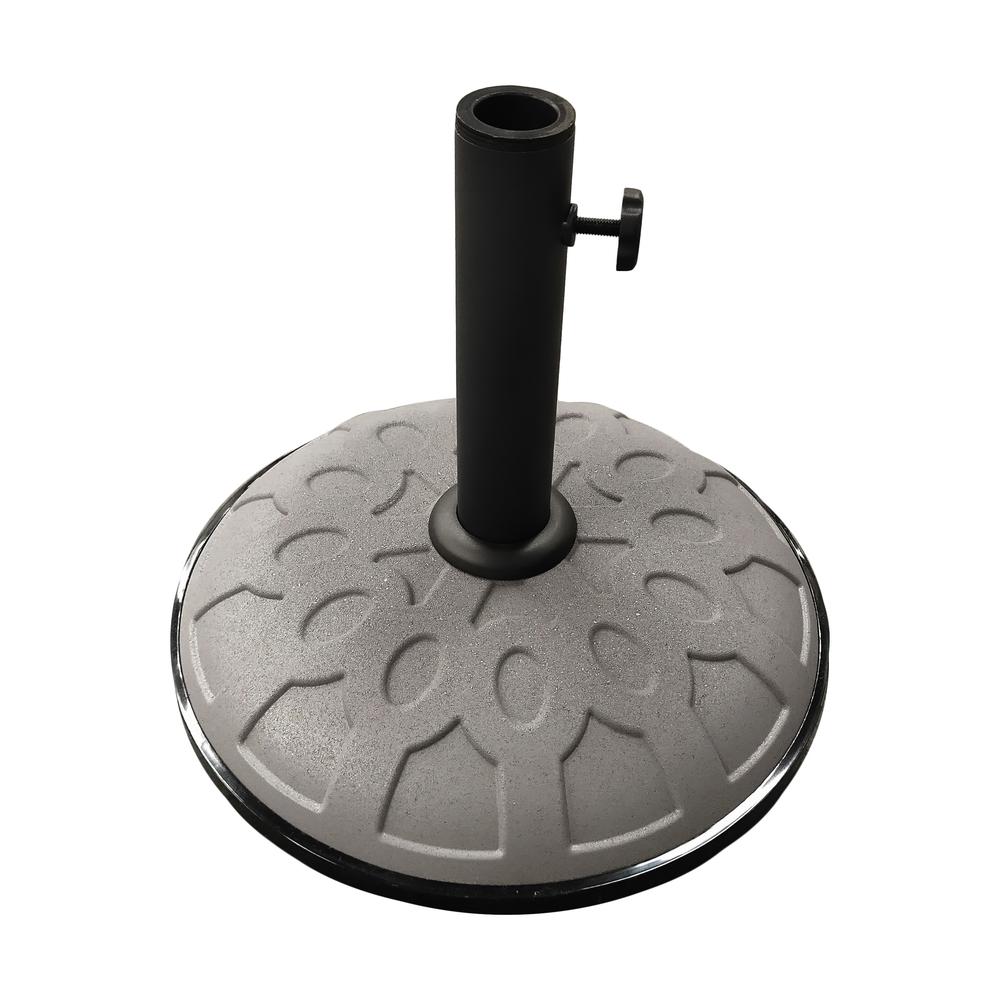 Picture of International Caravan 23700-11-GY 25 lbs Resin Compound Umbrella Base&#44; Grey