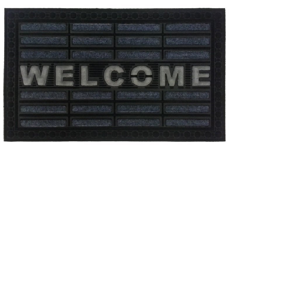 Imports Decor  Synthetic Welcome Door Mat - Gray