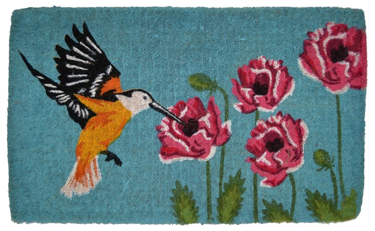 Coir Doormat, Hummingbird