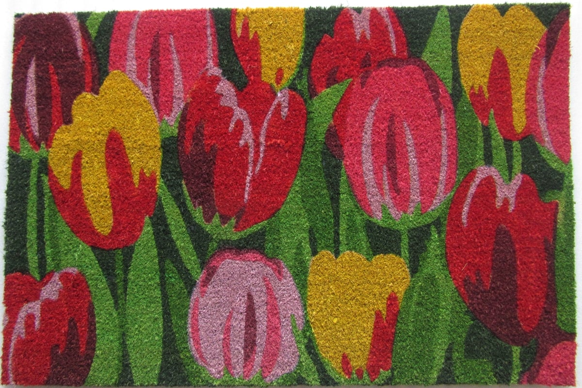 24 x 36 in. Tulips Flower Door Mat