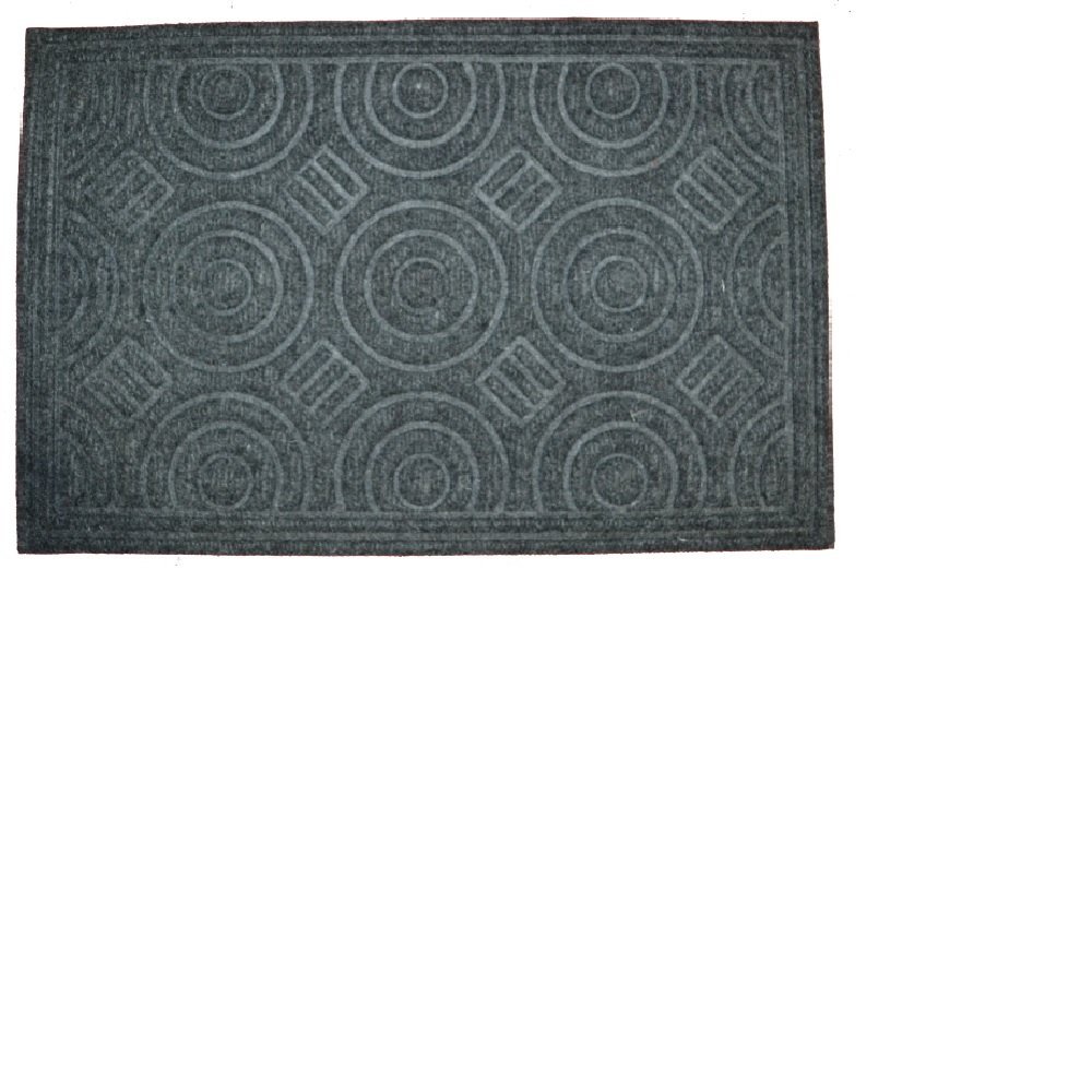 Circle Gray Door Mat