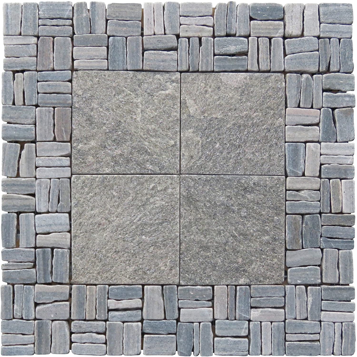 LS018-G Quartzite Grand Central Alternate Pattern Mosaic - Green