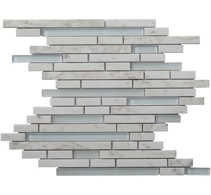 NS020-E Carrara Stone Eternity Linear Glass Blend