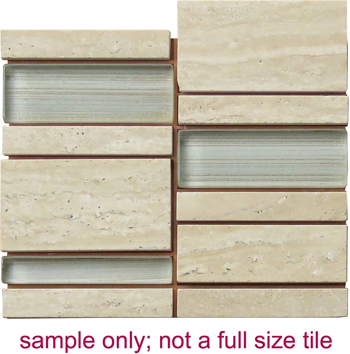 NS020-F Carrara Stone Linear Glass Blend