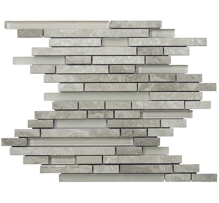 NS021-E Limestone Eternity Linear Glass Blend - Grey