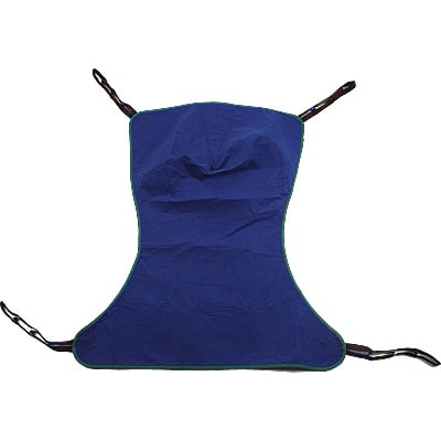 Picture of Invacare R113 Full Body, Solid Fabric Sling, Blue with Green Binding - Large
