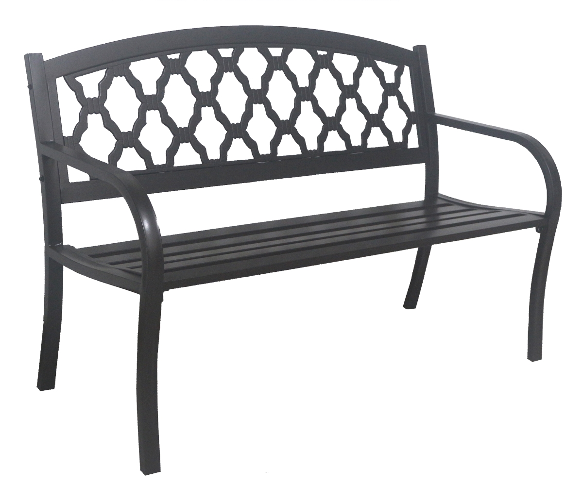 Evelyn Steel Bench, Dark Bronze