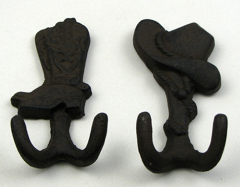 Boot & Hat Hook, Set of 2
