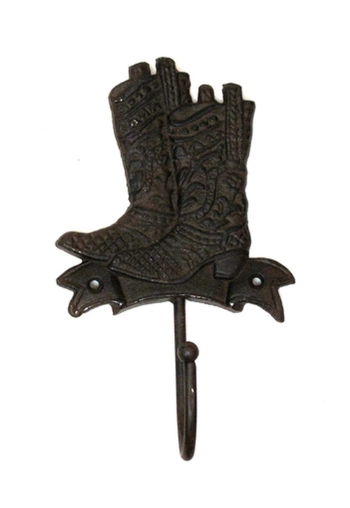 Cast Iron Boot Hook, Set of 2