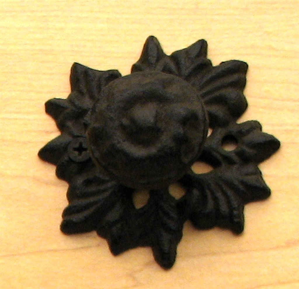 Cast Iron Leaf Drawer Pull, Set of 6