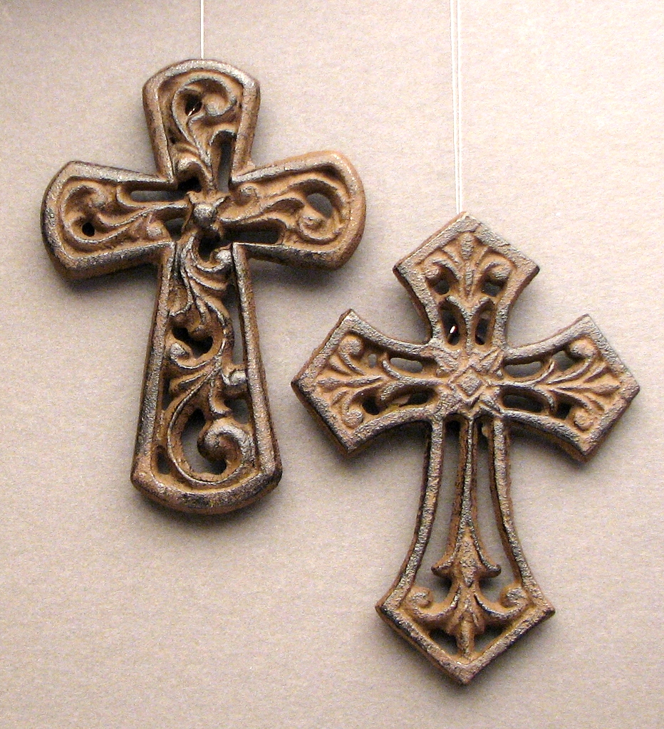 Unique Cast Iron Crosses - Pack of 4