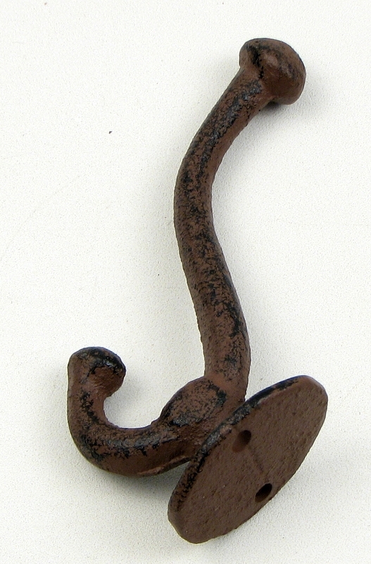 Cast Iron Coat Wall Hook - Set of 12