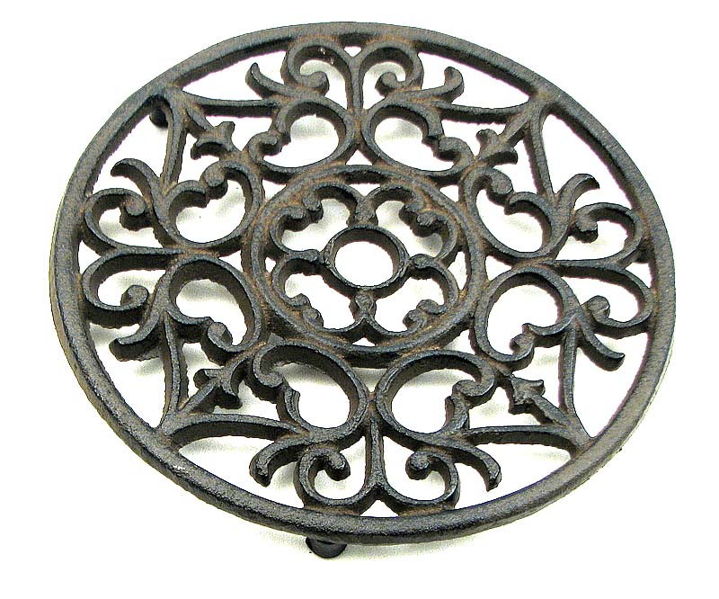 Picture of IWGAC 0184-0164 Cast Iron Ornate Trivet