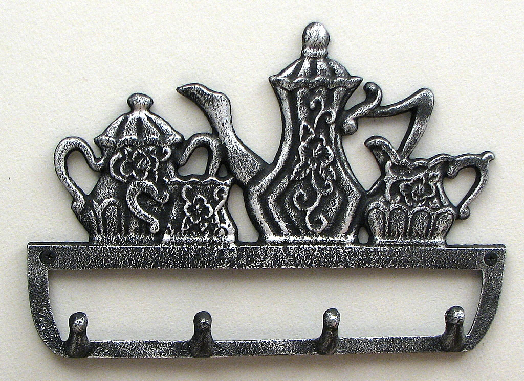 Picture of IWGAC 0184-0881 Teapot Sugar & Creamer 4 Key Hooks