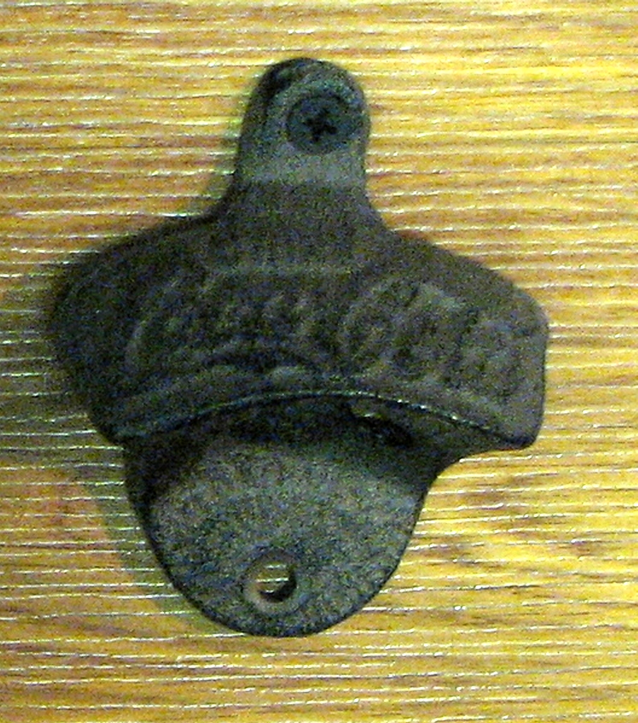Picture of IWGAC 0184J-1112 Cast Iron Rust CC Wall Mount Bottle Opener - Set of 2