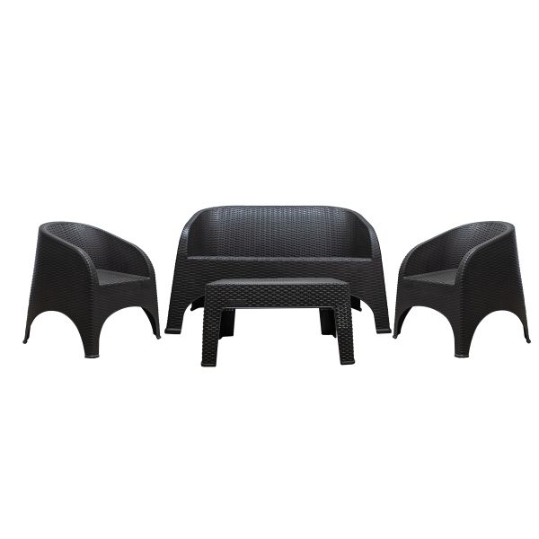 1854-WEN BRISTO Unisex Espresso Chair & Table Set - 2 Piece