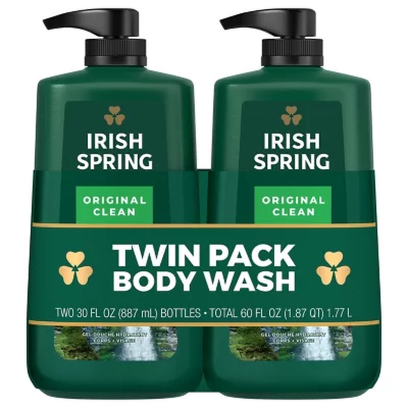 J17 Irish Spring Body Wash for Men, Original Clean (30 Fl. Oz., 2 Pk.) FREE SHIPPING -  JUBILEE