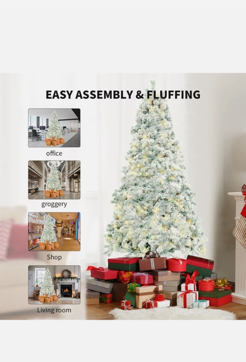 Picture of Jubilee inc J266 Christmas Tree PVC Artificial Snow Christmas Tree Mall Window Decoration Tree Ce