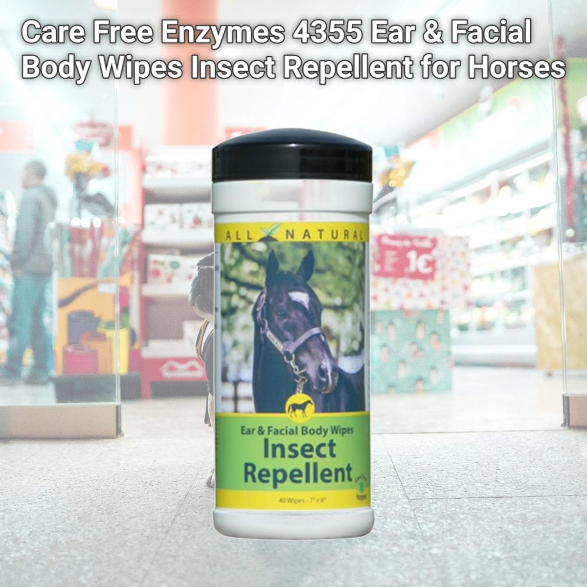 Picture of Care Free Enzymes 4355 Ear & Facial Body Wipes Insect Repellent for Horses
