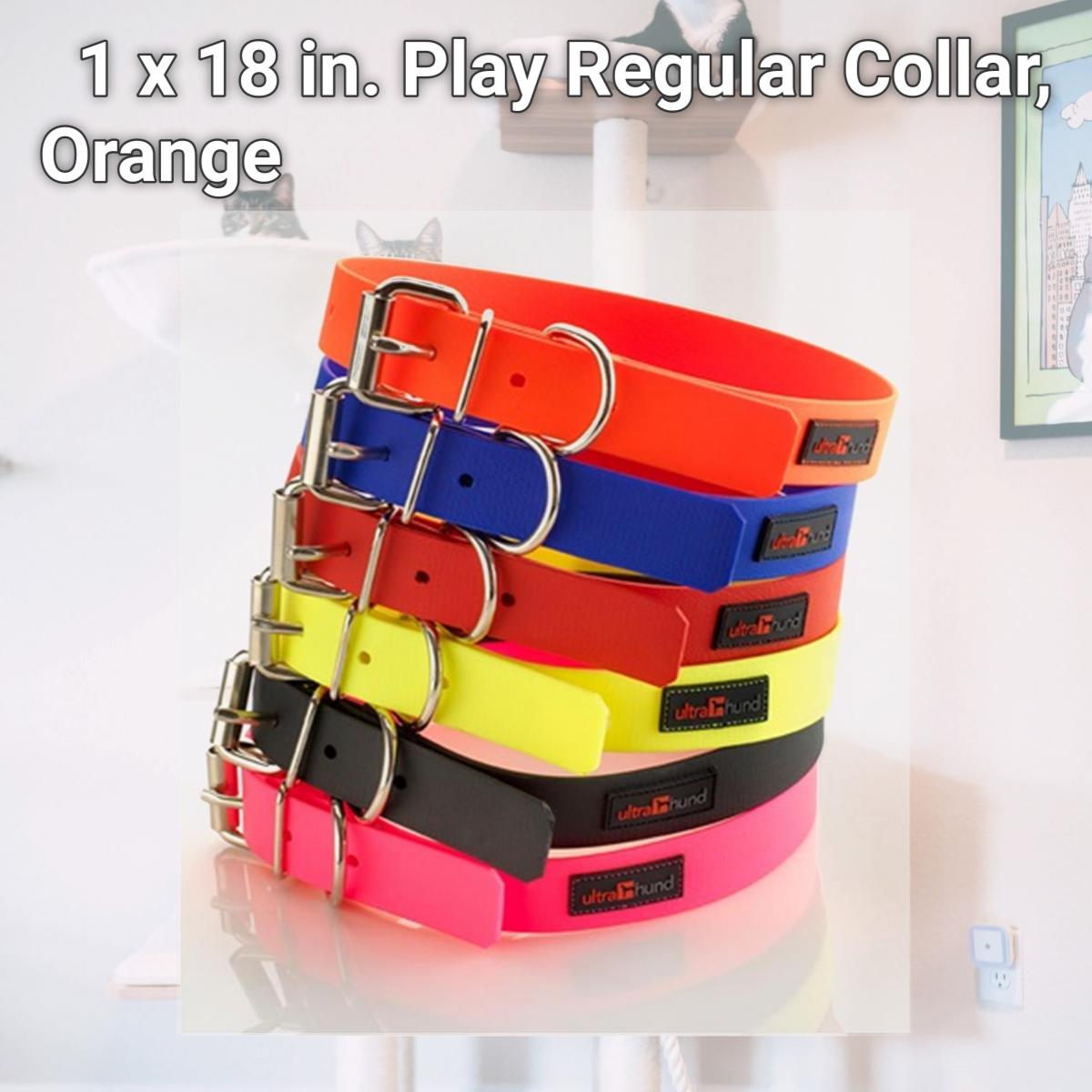 Picture of Ultrahund 4128-OR-18 1 x 18 in. Play Regular Collar, Orange