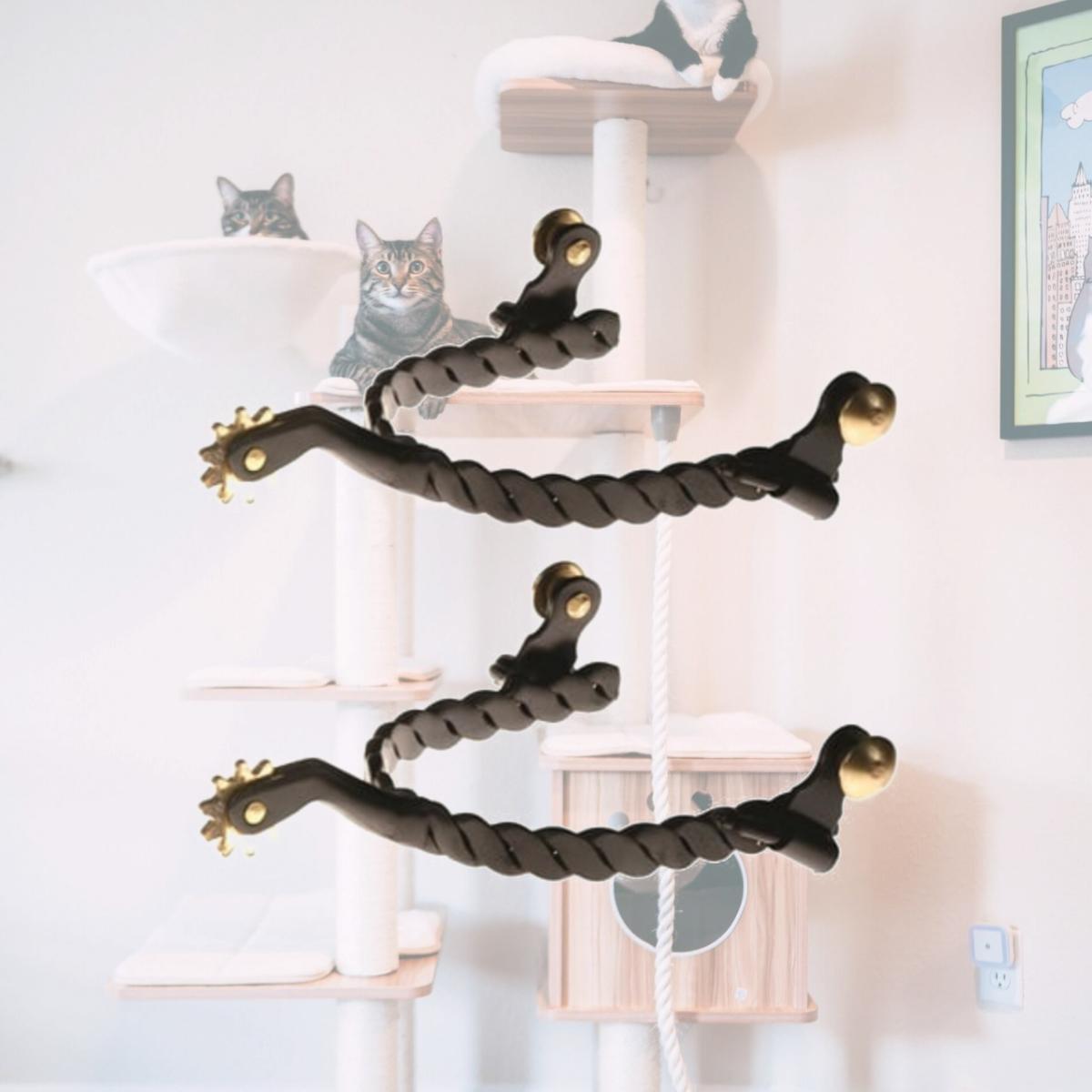 Picture of Jacks 112-L Lady Black Steel Twisted Spurs