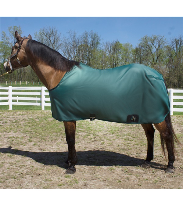 1633-BK-76 76 in. Closed Front Nylon Stable Sheet for Horse, Black