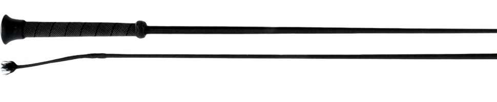Picture of Jacks 1536-BK-43 43.3 in. Dressage Whip Rubber Grip, Black