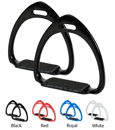 Picture of Jacks 1651-BK 3.75 in. Colored Aluminum Race Stirrups, Black