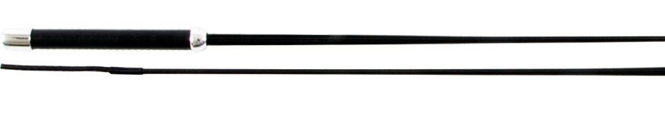 Picture of Jacks 1545-BK-36 36 in. Dressage Whip with Leather Handle, Black