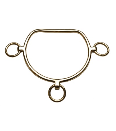1283-5 5 in. Solid Brass Chifney Bit