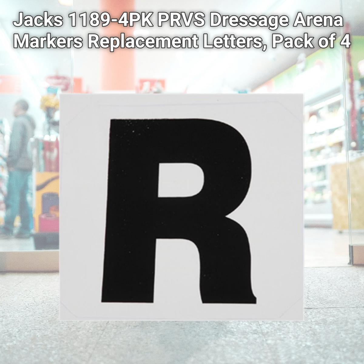 Picture of Jacks 1189-4PK PRVS Dressage Arena Markers Replacement Letters, Pack of 4