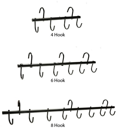 Picture of Jacks 1511-6-BK 6 Hook Tack Portable Rack, Black