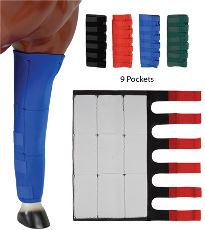 985-GN 24 in. Neoprene Ice Boots with 9 Pockets, Green
