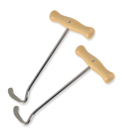 10272 7.5 in. Nickel Plated Boot Hooks